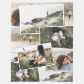 Moderne, minimale 5 foto-elegant fleece deken (Voorkant)