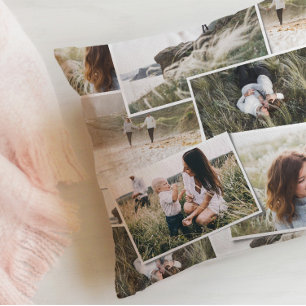 Moderne, minimale 5 foto-elegant fleece deken kussen