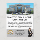 Moderne minimale aangepaste makelaar onroerend goe flyer (Voorkant)