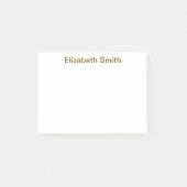 Moderne minimale aangepaste naam post-it® notes (Voorkant)