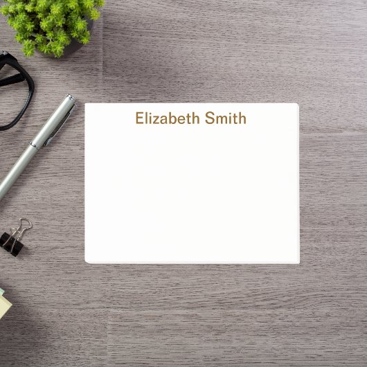 Moderne minimale aangepaste naam post-it® notes