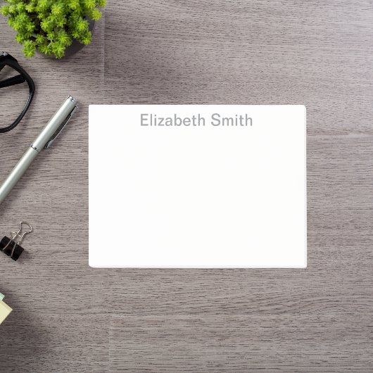 Moderne minimale aangepaste naam post-it® notes