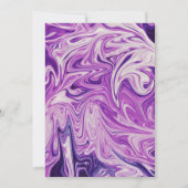 Moderne, minimale Abstracte blauwe melkweg-weddens Kaart (Achterkant)