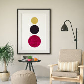 Moderne, minimale Abstracte elegante kunst Poster