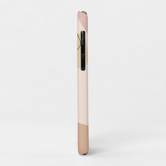 Moderne minimale abstracte geometrische bruine fig Case-Mate iPhone case (Achterkant/links)
