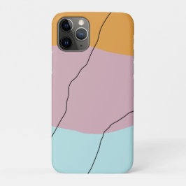 Moderne minimale abstracte geometrische kleurrijke iPhone 11 pro hoesje