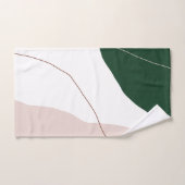 Moderne minimale abstracte geometrische pastelkleu bad handdoek (Handdoek)
