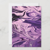 Moderne minimale Abstracte kalligrafie Kaart (Achterkant)