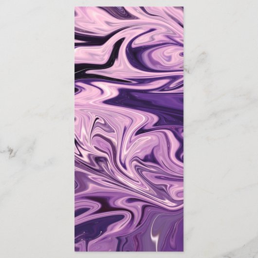 Moderne minimale Abstracte kalligrafie Menu (Achterkant)