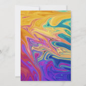 Moderne minimale Abstracte kleurrijke legante brui Kaart (Achterkant)