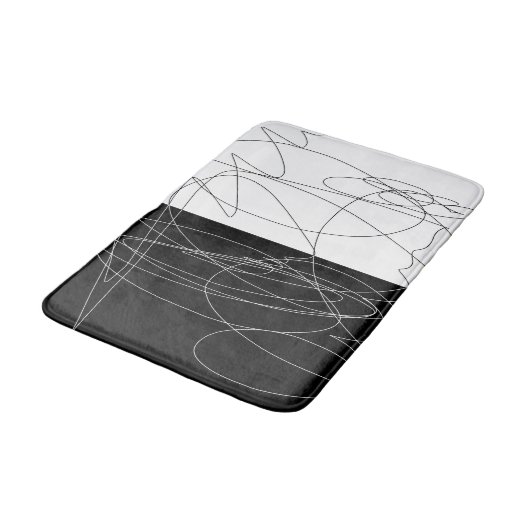 Moderne minimale abstracte krabbel badmat (Gekanteld)