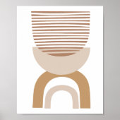 Moderne, minimale Abstracte lijntekening Poster (Voorkant)