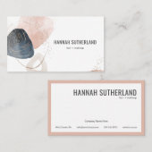 Moderne, minimale Abstracte typografie Visitekaartje (Voorkant / Achterkant)