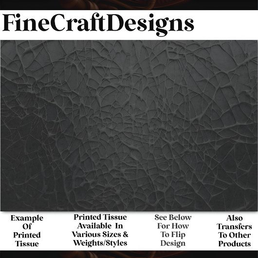 Moderne minimale Abstracte zwarte web AE3 decoupag Tissuepapier