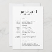 Moderne minimale "Bach & Boujee" Bachelorette Kaart (Achterkant)