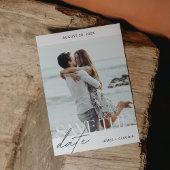 Moderne & Minimale Beach Foto Save the Date Kaart
