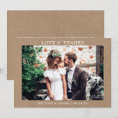 Moderne, minimale Bedankt voor een eenvoudige lief (Voorkant / Achterkant)