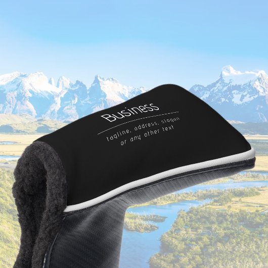 Moderne minimale bedrijfsnaam & andere info | Zwar Golfheadcover