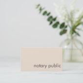 Moderne, minimale beige en grijze add QR-code nota Visitekaartje (Staand voorkant)