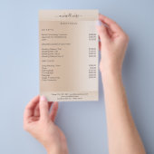 Moderne minimale Beige Hautfarbe Flyer (Hand)