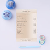 Moderne minimale Beige Hautfarbe Flyer (Enkel)