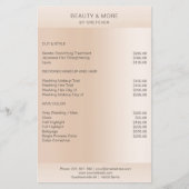 Moderne minimale Beige Hautfarbe Flyer (Voorkant)