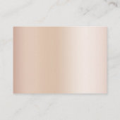 Moderne minimale beige huidskleur visitekaartje (Achterkant)