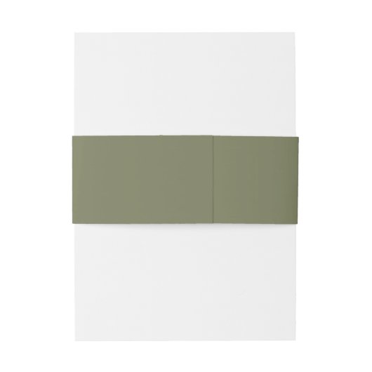 Moderne minimale biologische groen bruiloft uitnodigingen wikkel (Achterkant Voorbeeld)