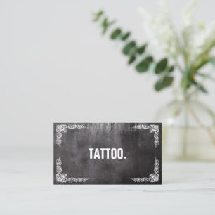 Moderne, minimale Blackboard Tattoo Professional B Visitekaartje