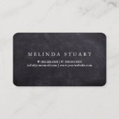 Moderne, minimale Blackboard Tattoo Professional B Visitekaartje (Achterkant)