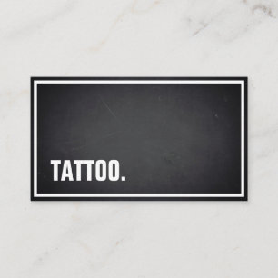 Moderne, minimale Blackboard Tattoo Professional B Visitekaartje