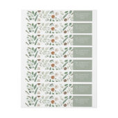 Moderne minimale blauw blauw bladerblad met winter (Vel)