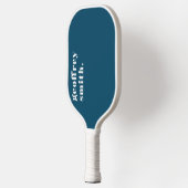 Moderne minimale Blauwgroen blauw uw uw aangepaste Pickleball Paddle (Links)