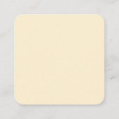 Moderne minimale Bleke gele RSVP QR Code Kaart (Achterkant)