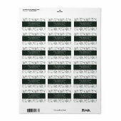 Moderne minimale botanische elegant eucalyptusgroe etiket (Full Sheet)