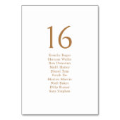 Moderne minimale bruiloft gast zitkaart Kaart (Achterkant)