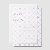 Moderne minimale bruiloft vellum uitnodigingen (Offset (Uitnodiging))