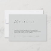 Moderne, minimale bruiloft - Versluitingskaart Bedankkaart (Voorkant)