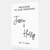 Moderne minimale bruiloft welkom acryl bord (Hoek)