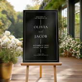 Moderne minimale bruiloft welkom acryl bord