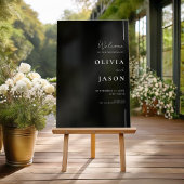 Moderne minimale bruiloft welkom acryl bord