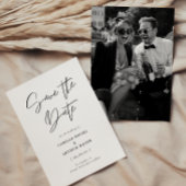 Moderne Minimale Calligrafie Foto Save The Date