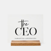 Moderne minimale CEO Black Acryl Bord (Voorkant)