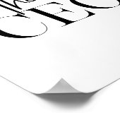 Moderne minimale CEO Black Poster (Hoek)