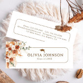 Moderne Minimale Chic Script Afstuderen Calling Ca Mini Visitekaartje