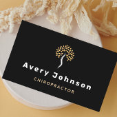Moderne minimale chiropractor Chiropractische werv Visitekaartje
