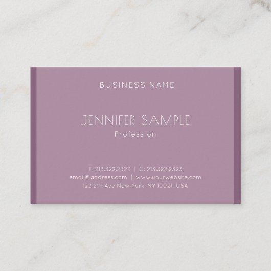 Moderne, minimale creatieve standaard professionee visitekaartje (Voorkant)