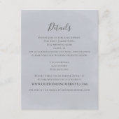 Moderne, minimale details van eenvoudige blauwe br informatiekaartje (Voorkant)