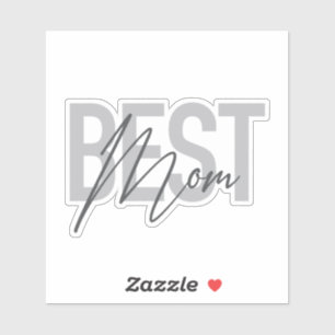 Moderne, minimale, eenvoudige, coole vormgeving va sticker