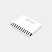Moderne, minimale eenvoudige strepen post-it® notes (Schuin)